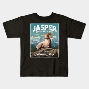 Jasper National Park Bighorn Sheep Kids T-Shirt